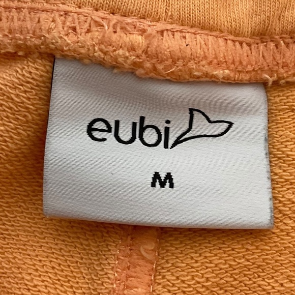 Eubi Peach Popsicle Shorts Size Medium Cotton Drawstring Ice Cream Patch - Picture 11 of 12